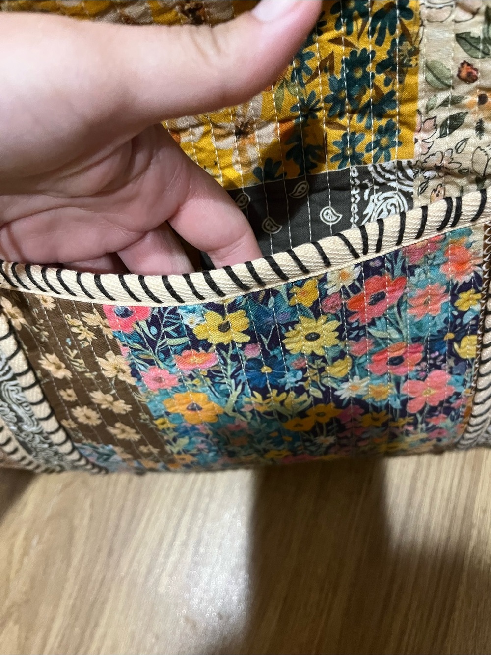 Free People Distorted Quilt tote bag - Picture 11 of 14